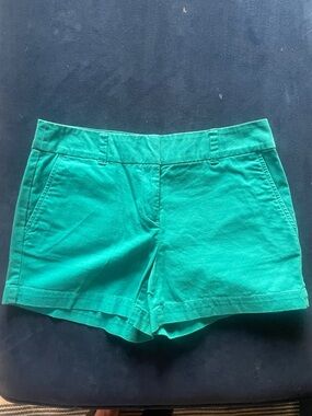 LOFT Teal Bermuda Cotton Shorts